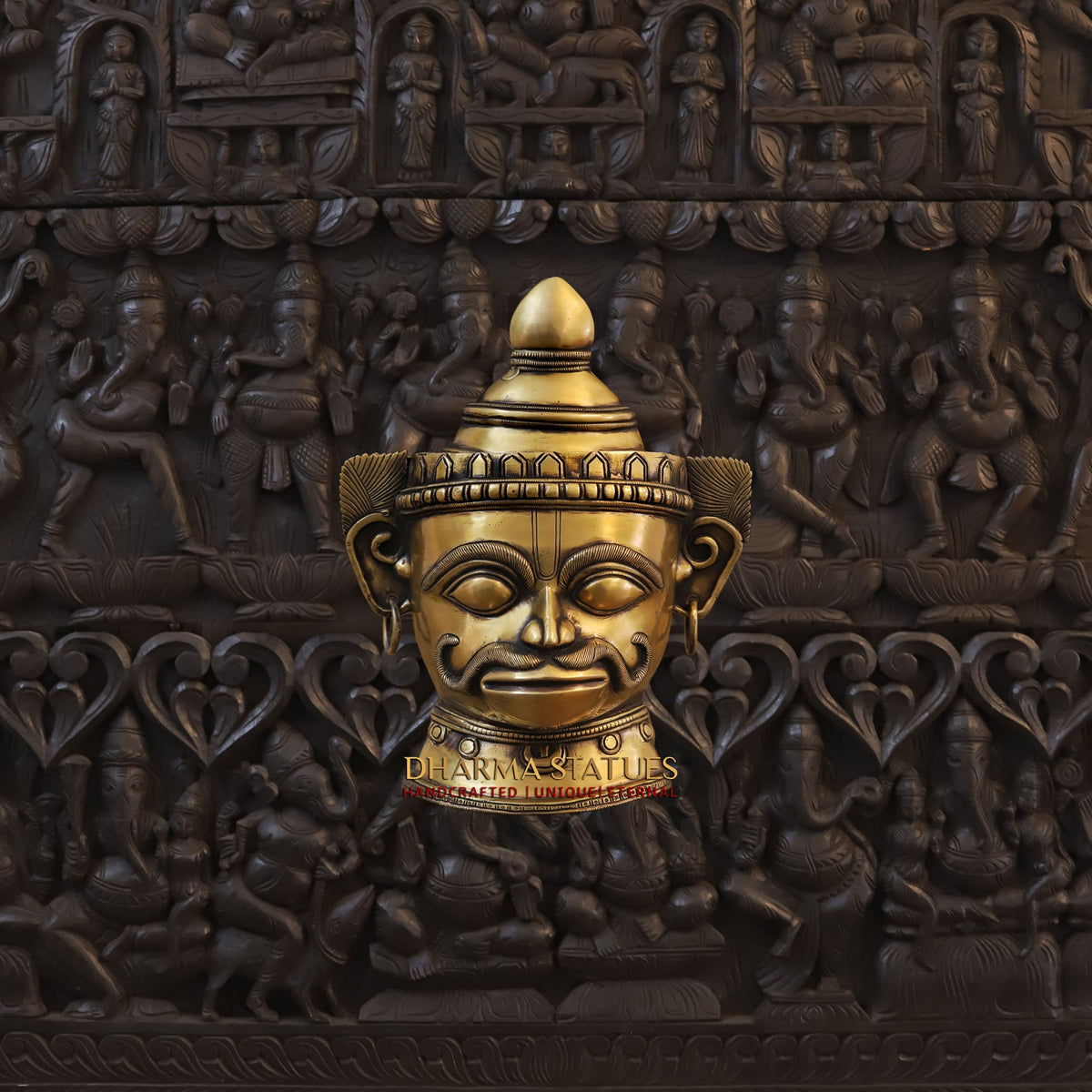 Brass Hanuman Statue, 14"
