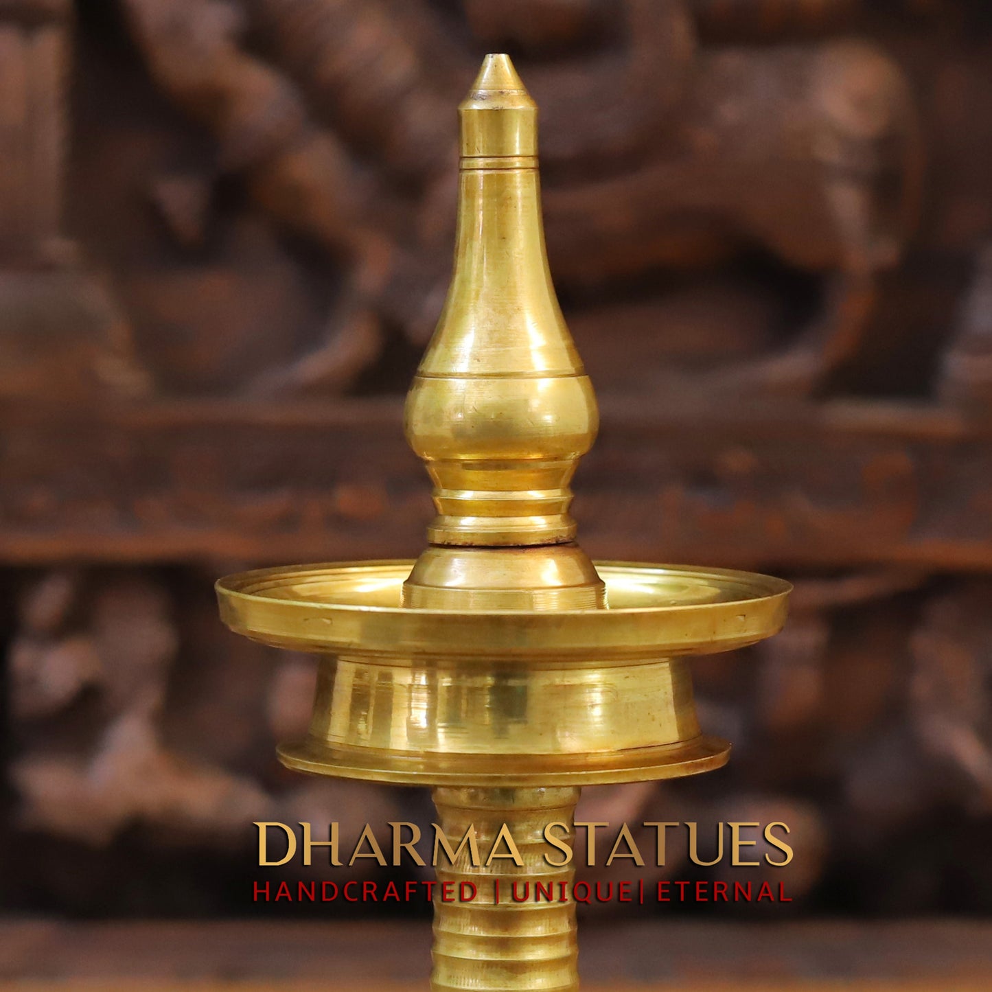 Brass Oil Lamps, Finish Gold, 11.5"