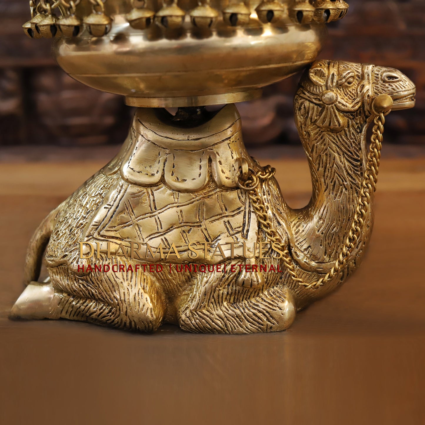 Brass Camel Urli, Desert Serenity, 9"