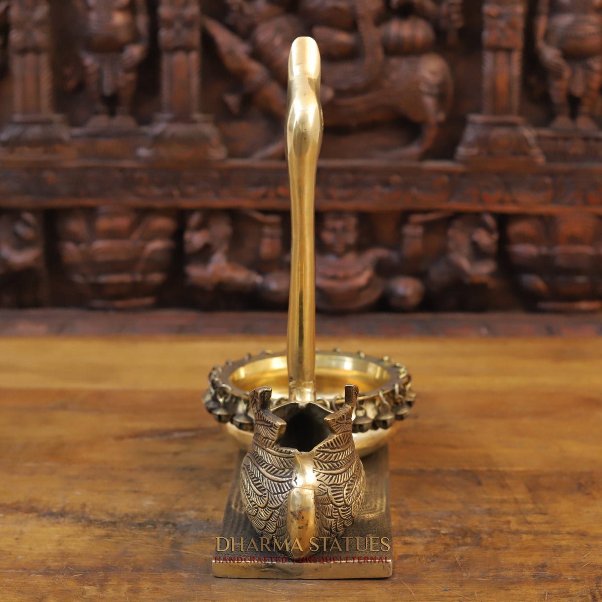 Brass Swarn Urli, Golden Finish, 13"