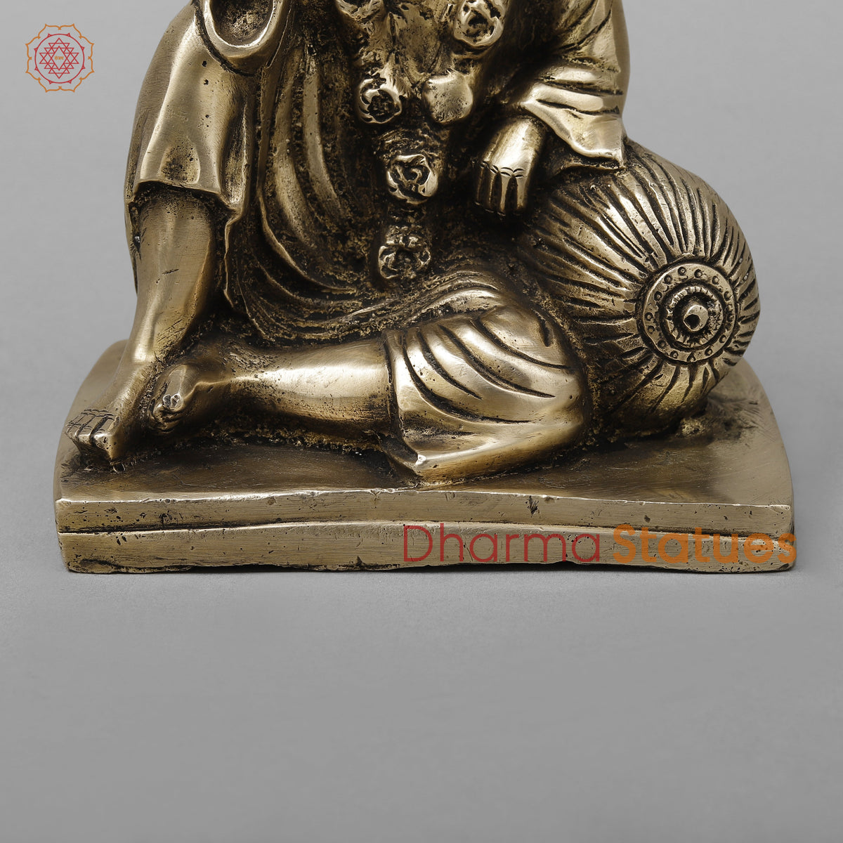 Brass Shirdi Sai Baba, Golden Finish, 6.5"