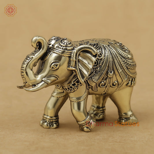 Brass Elephant Fine, 2"