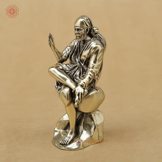 Brass Sai Baba Fine, 3"
