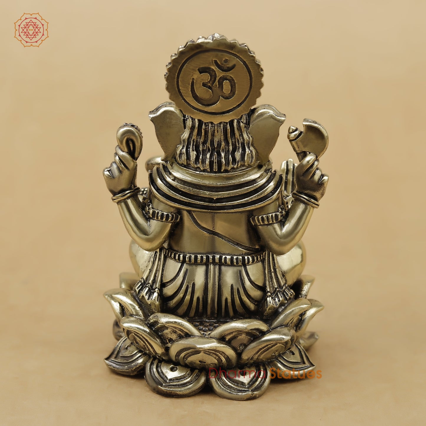 Brass Ganesh Fine, 4"