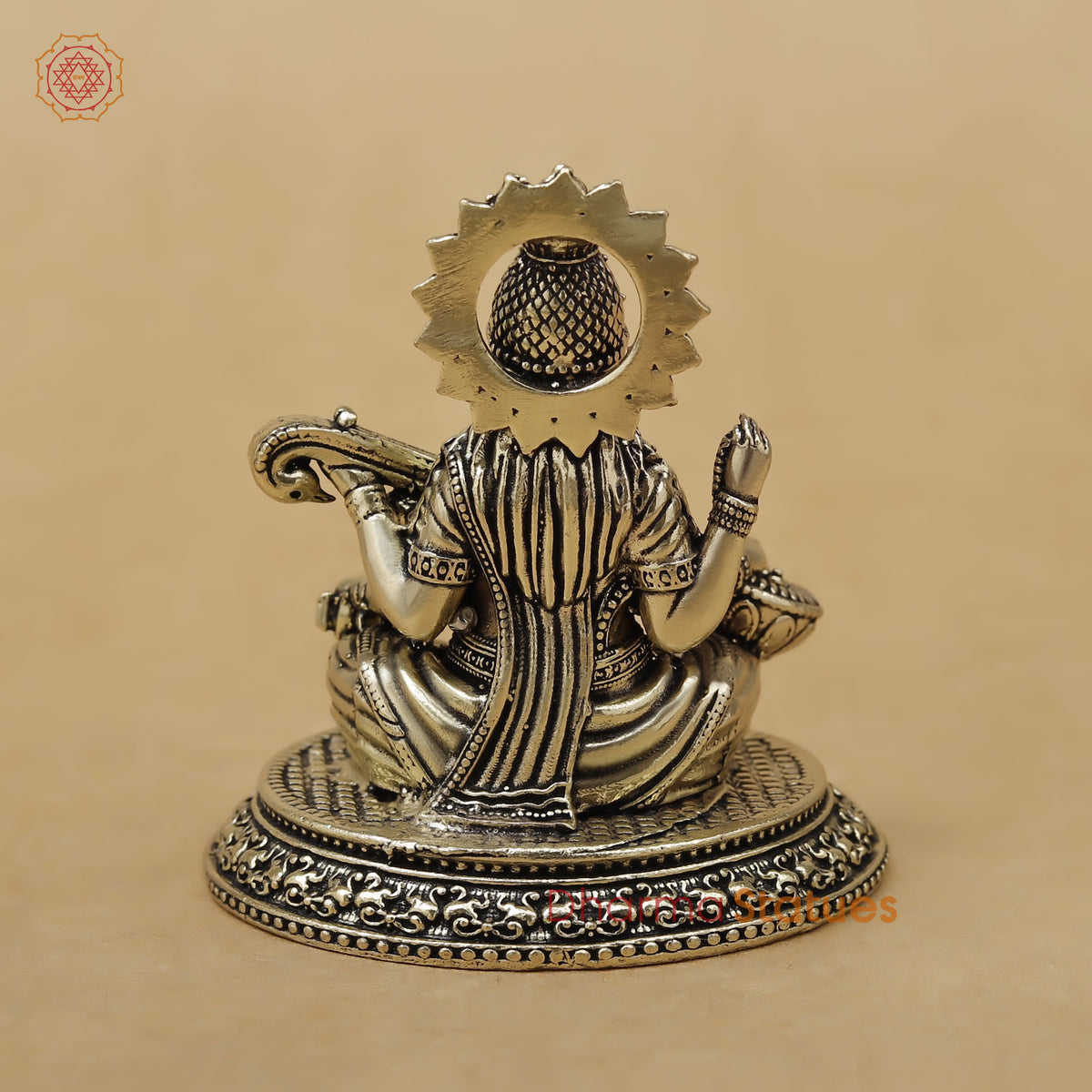 Brass Saraswati Fine, 3"