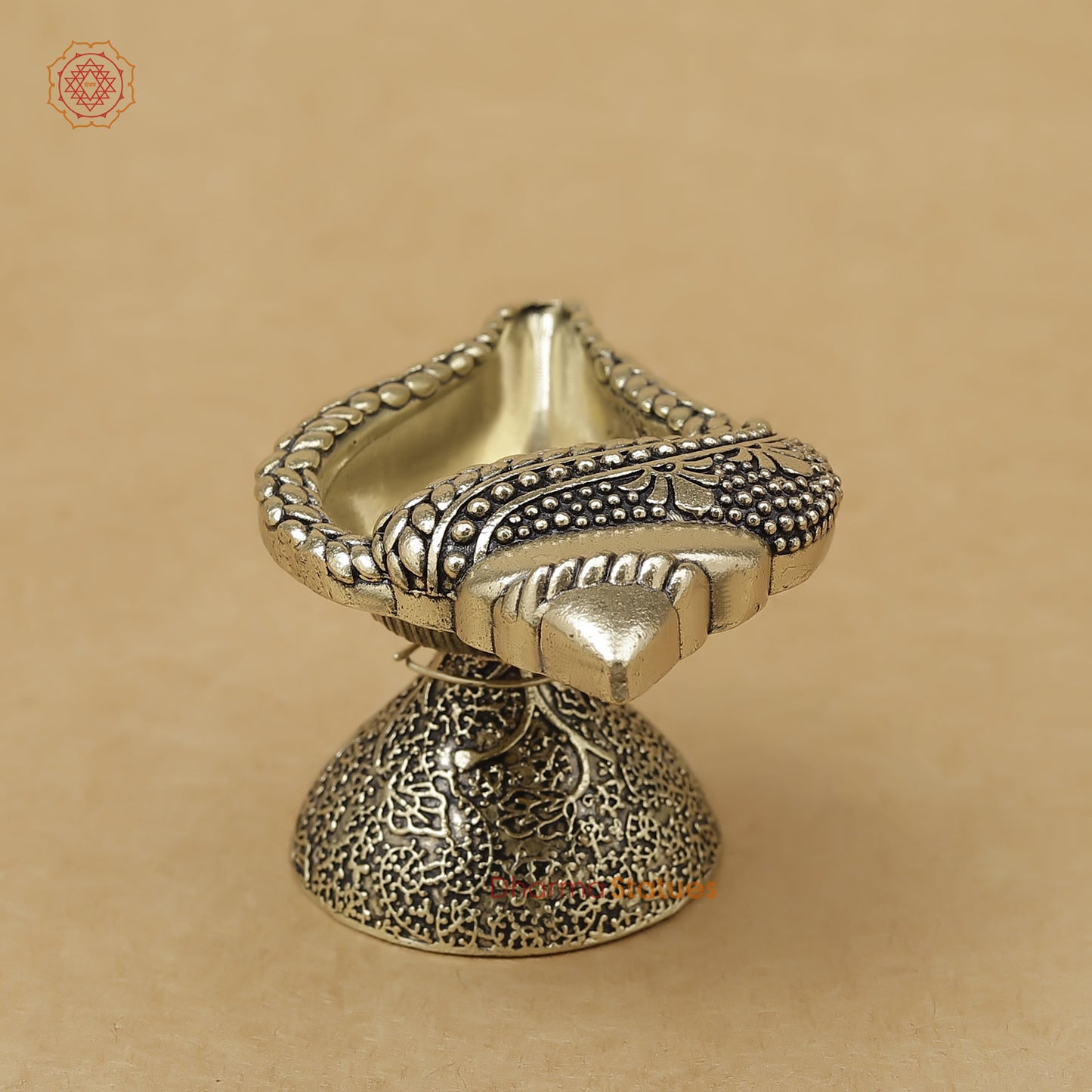 Brass Shankh Diya Fine, 1.5"
