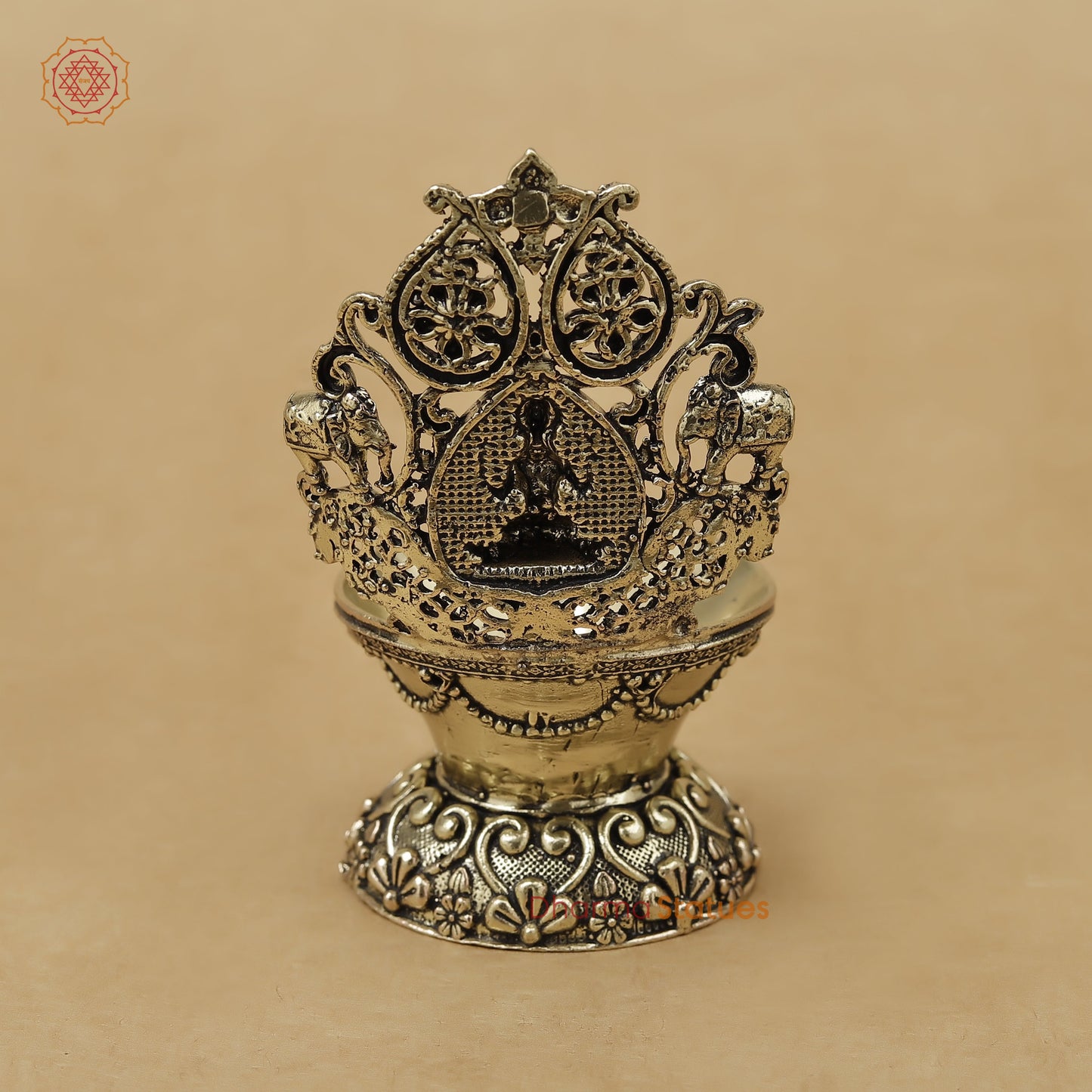 Brass Laxmi Diya Fine, 3.5"