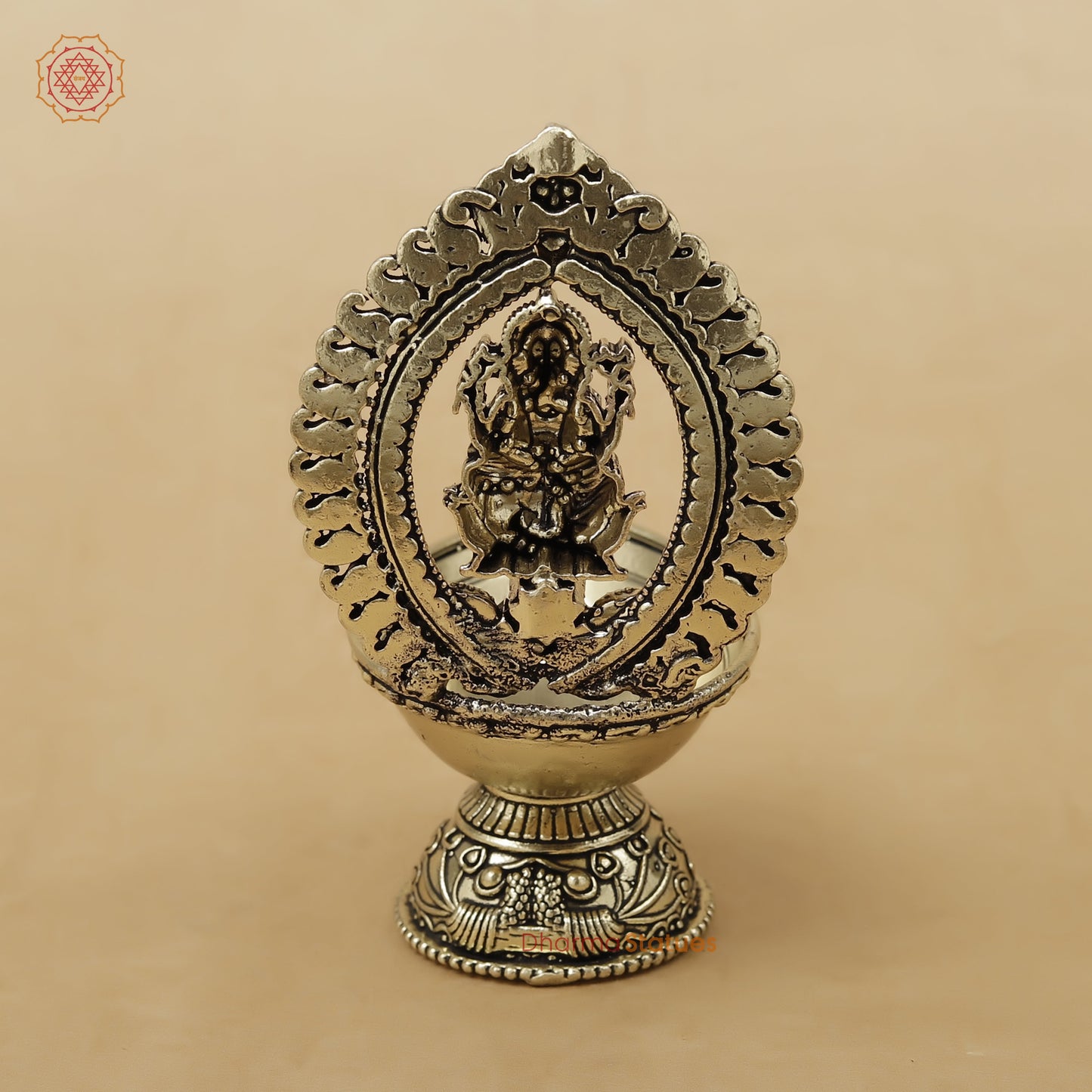 Brass Ganesh Diya Fine, 4.5"