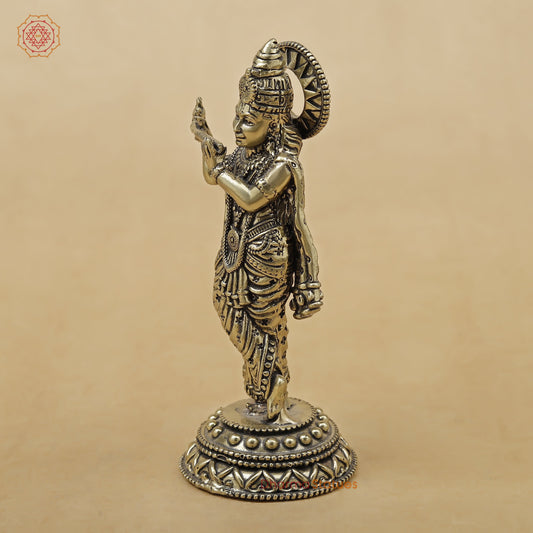 Brass Krishna Fine, 5"