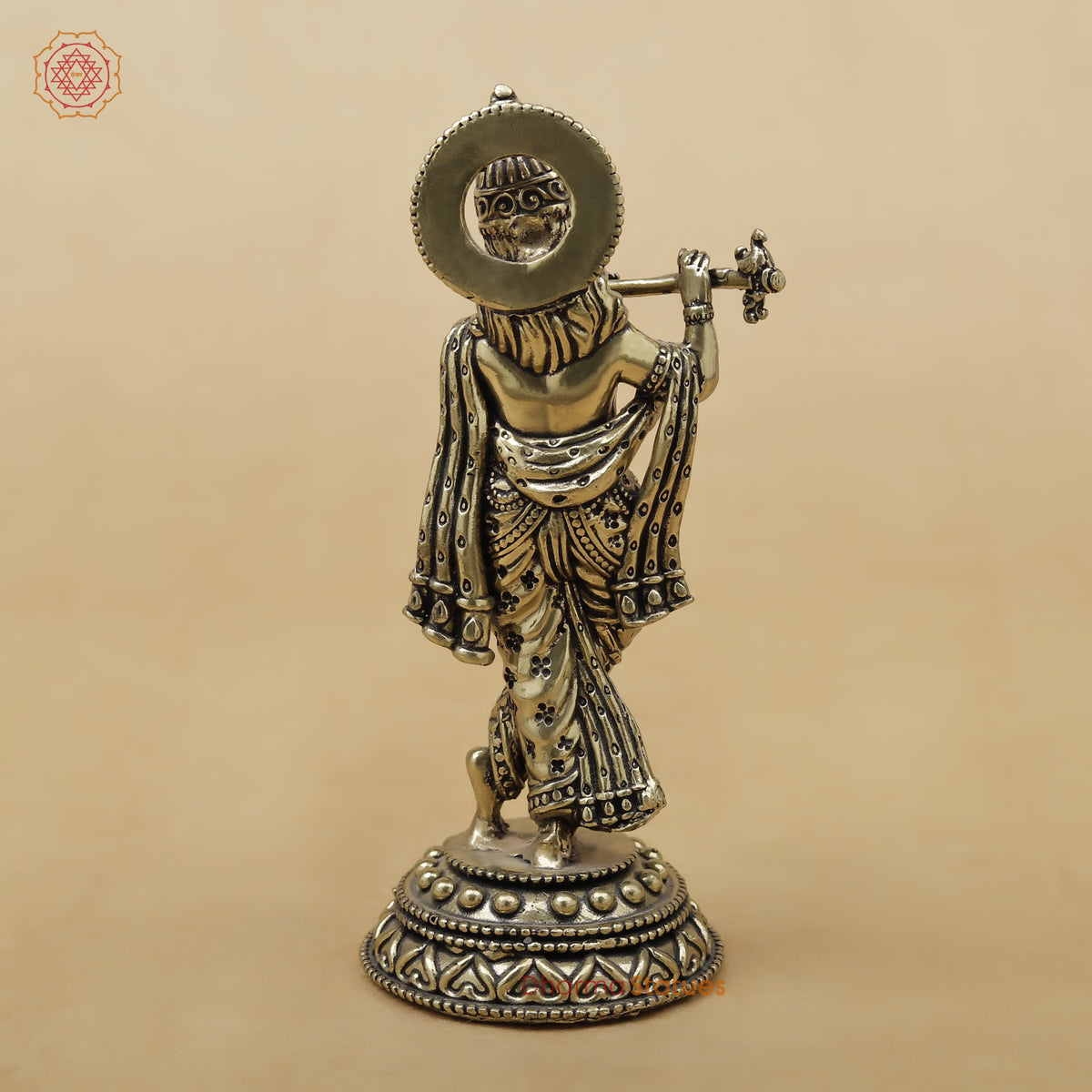 Brass Krishna Fine, 5"