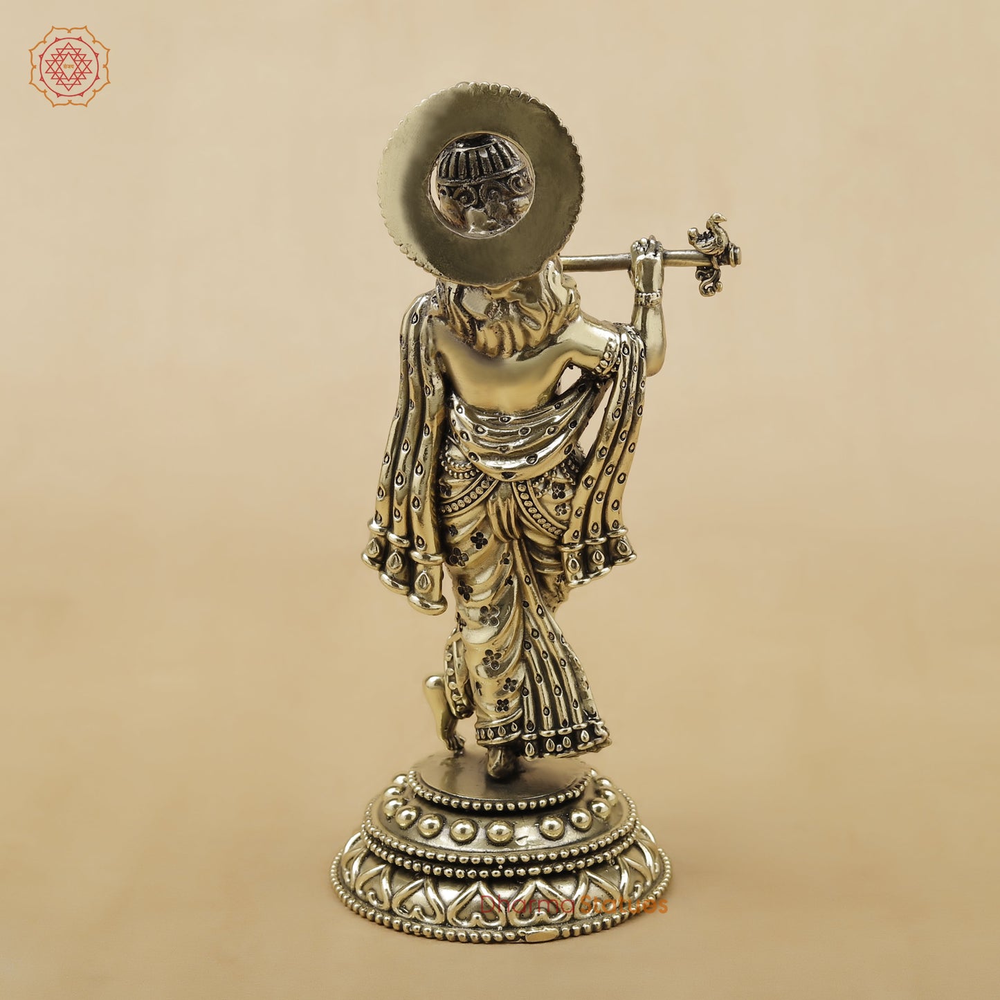 Brass Krishna Fine, 8"