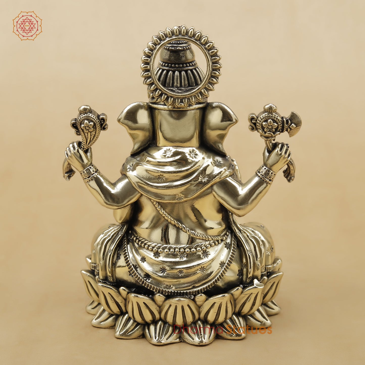 Brass Ganesh Fine, 6"