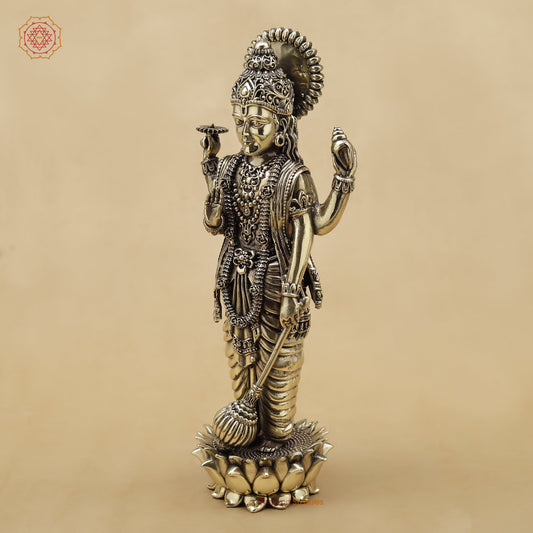 Brass Vishnu Fine, 10"