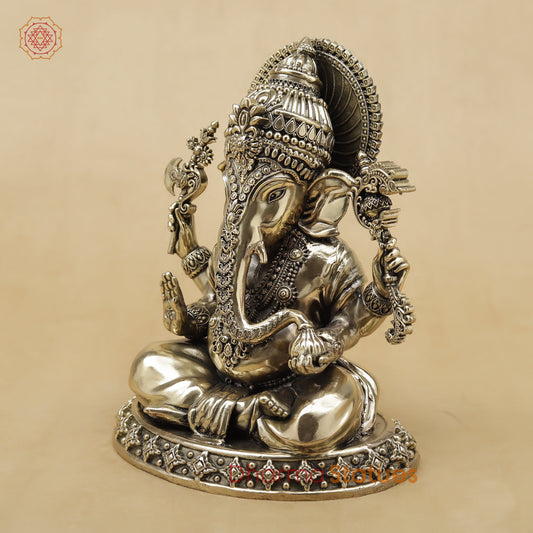 Brass Ganesh Fine, 6”