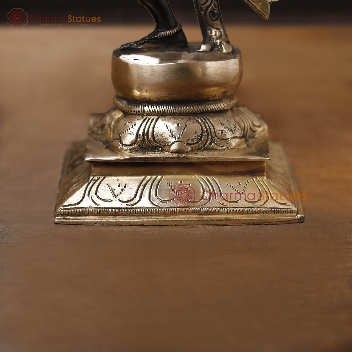 Brass Natraj Statue, Embrace the Rhythm of the Universe, Black Patina Finish 12.5"