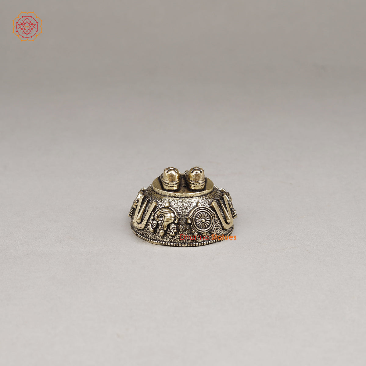 Brass Tirupati Balaji feet, 1.5"