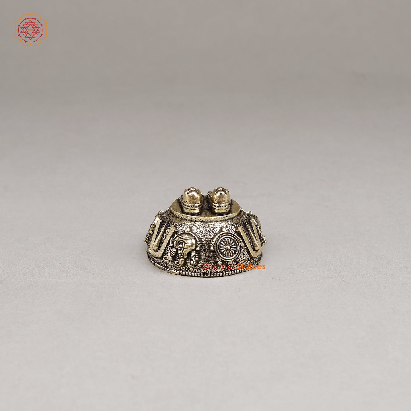 Brass Tirupati Balaji feet, 1.5"