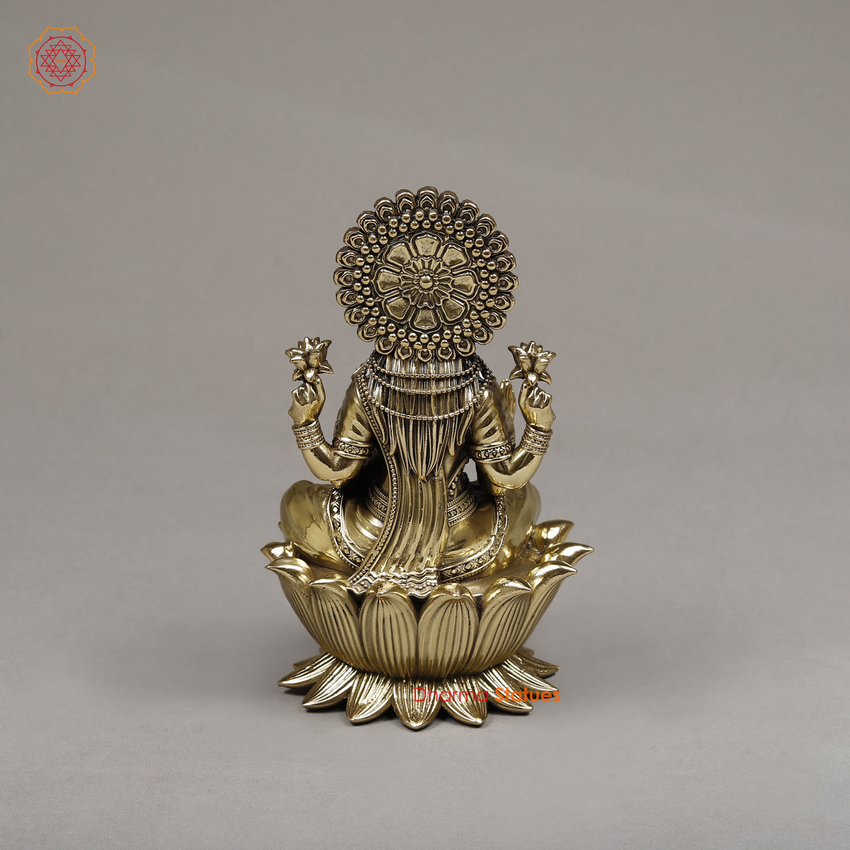 Brass Lakshmi, 7.5"