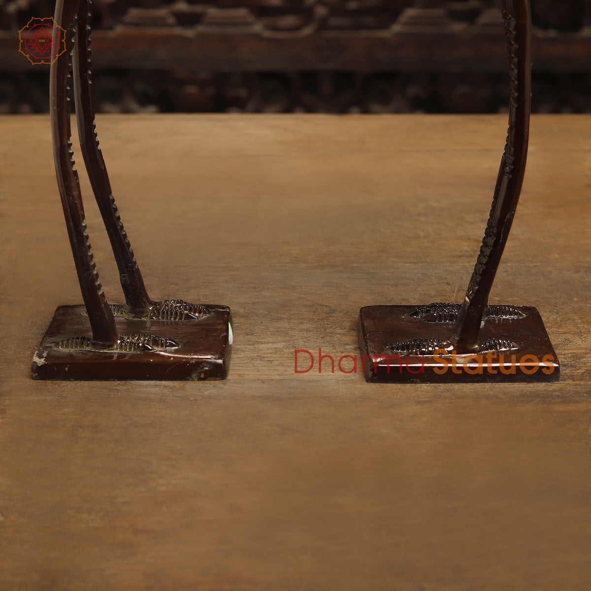 Brass Swan Pair, Golden & Copper Finish, 19"