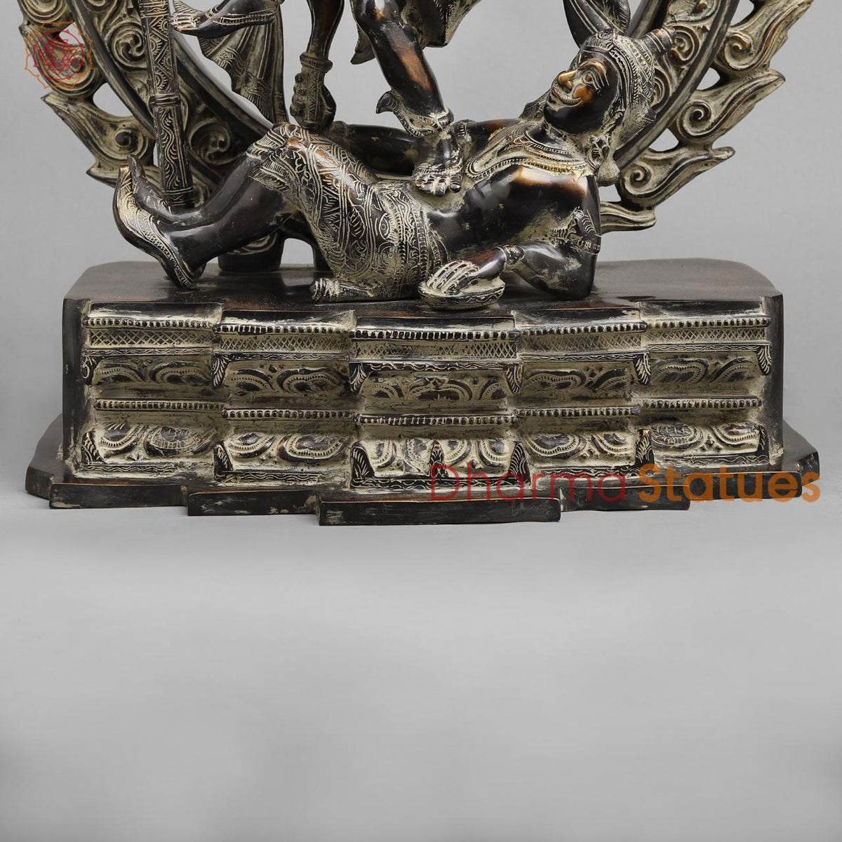 Brass South indian Natraj, Antique finish 24”