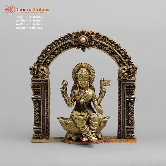 Brass Ashtlakshmi Set Fine ( Wall Hanging ) , Gold Finish 4”