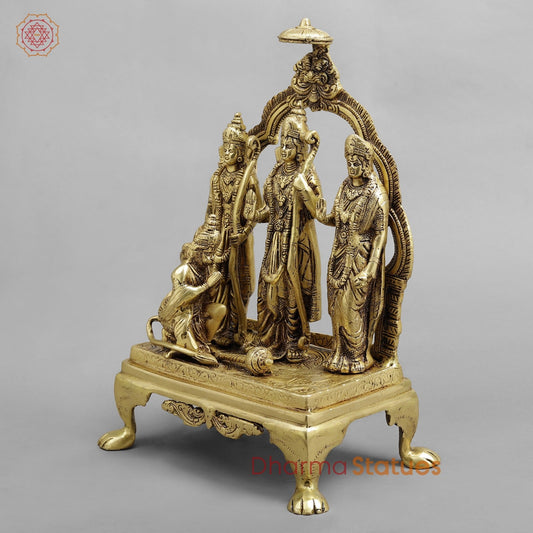 Brass Ram Darbar, Golden Finish 13”