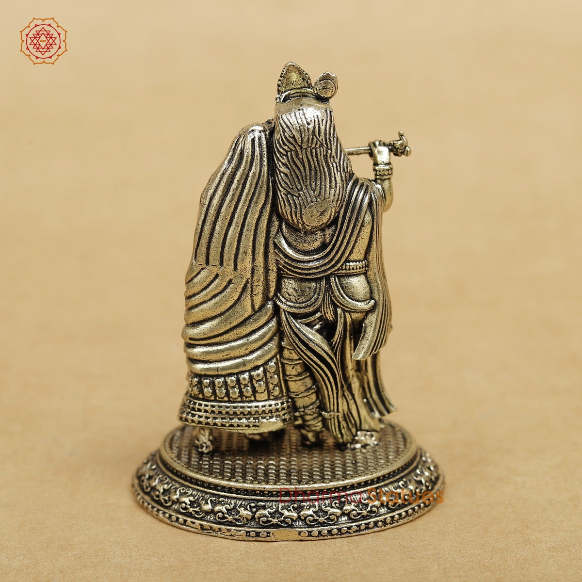 Brass Radha krishna fine 3.5”