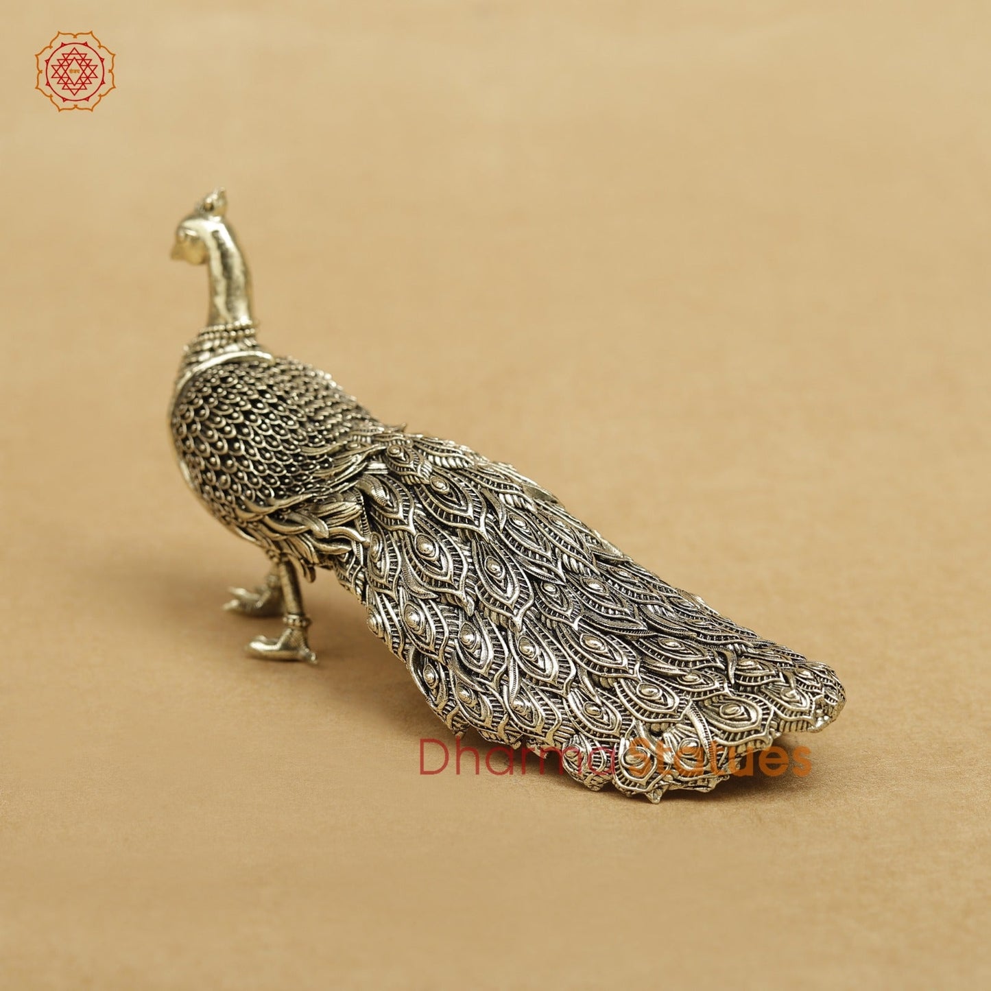 Brass Peacock fine 6”