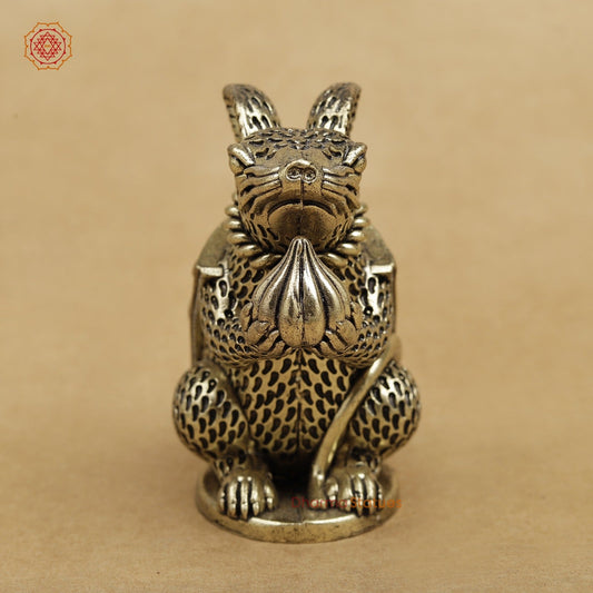 Brass Mouse with Ladoo for Ganesh 3”