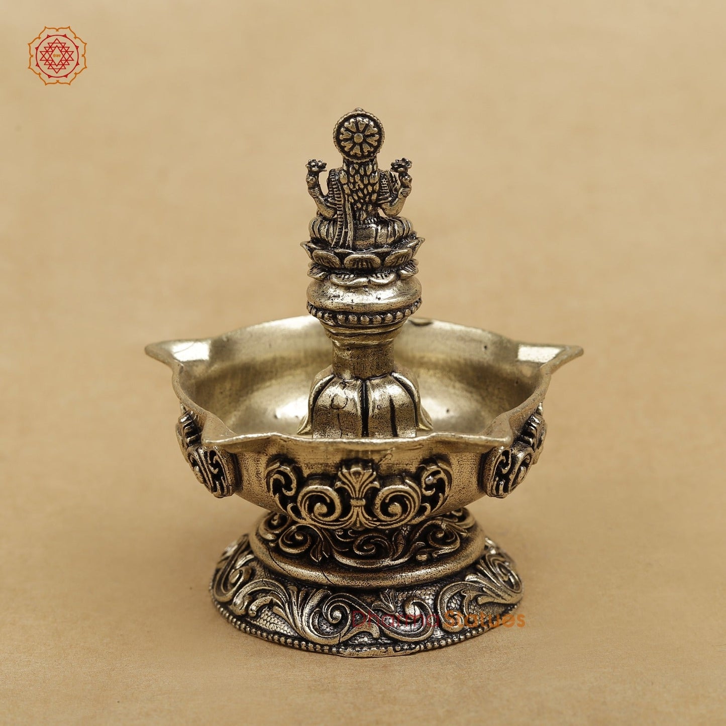 Brass Lakshmi Diya fine 3.5”