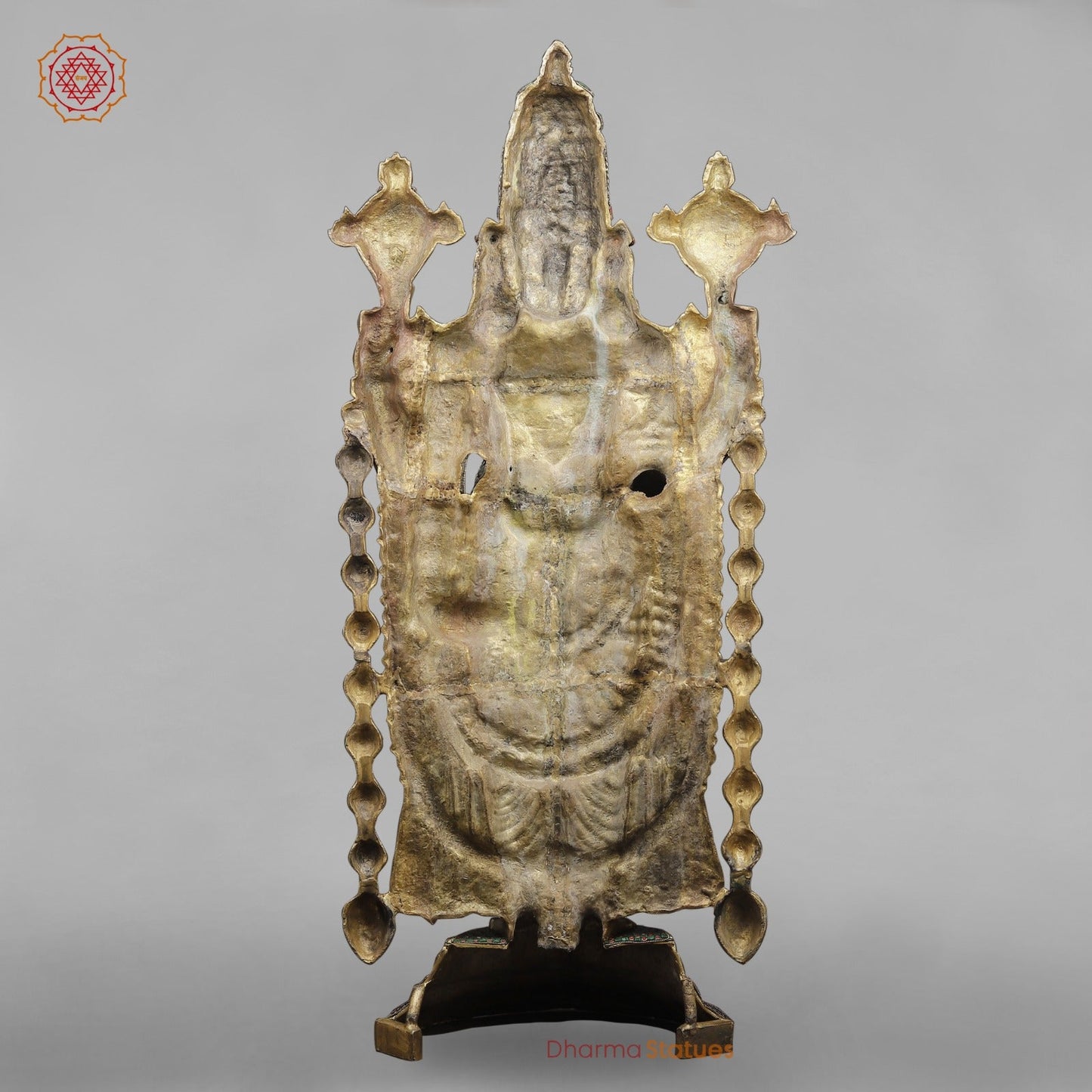 Brass Tirupati Balaji Fine, Stone Work Finish 46”