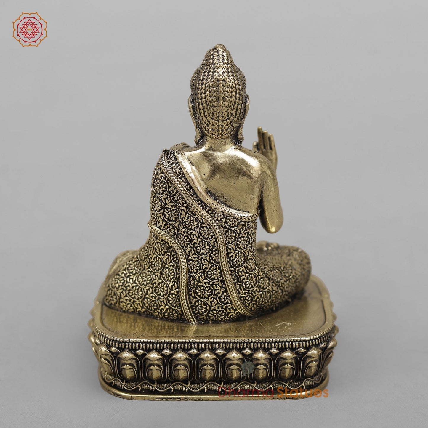 Brass Buddha Seated fine 4”