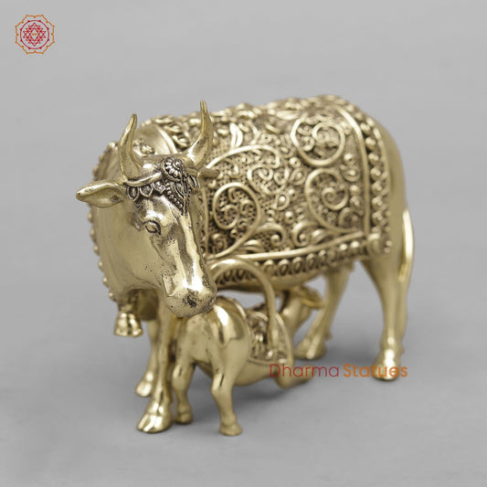 Brass Cow Calf Fine 6”
