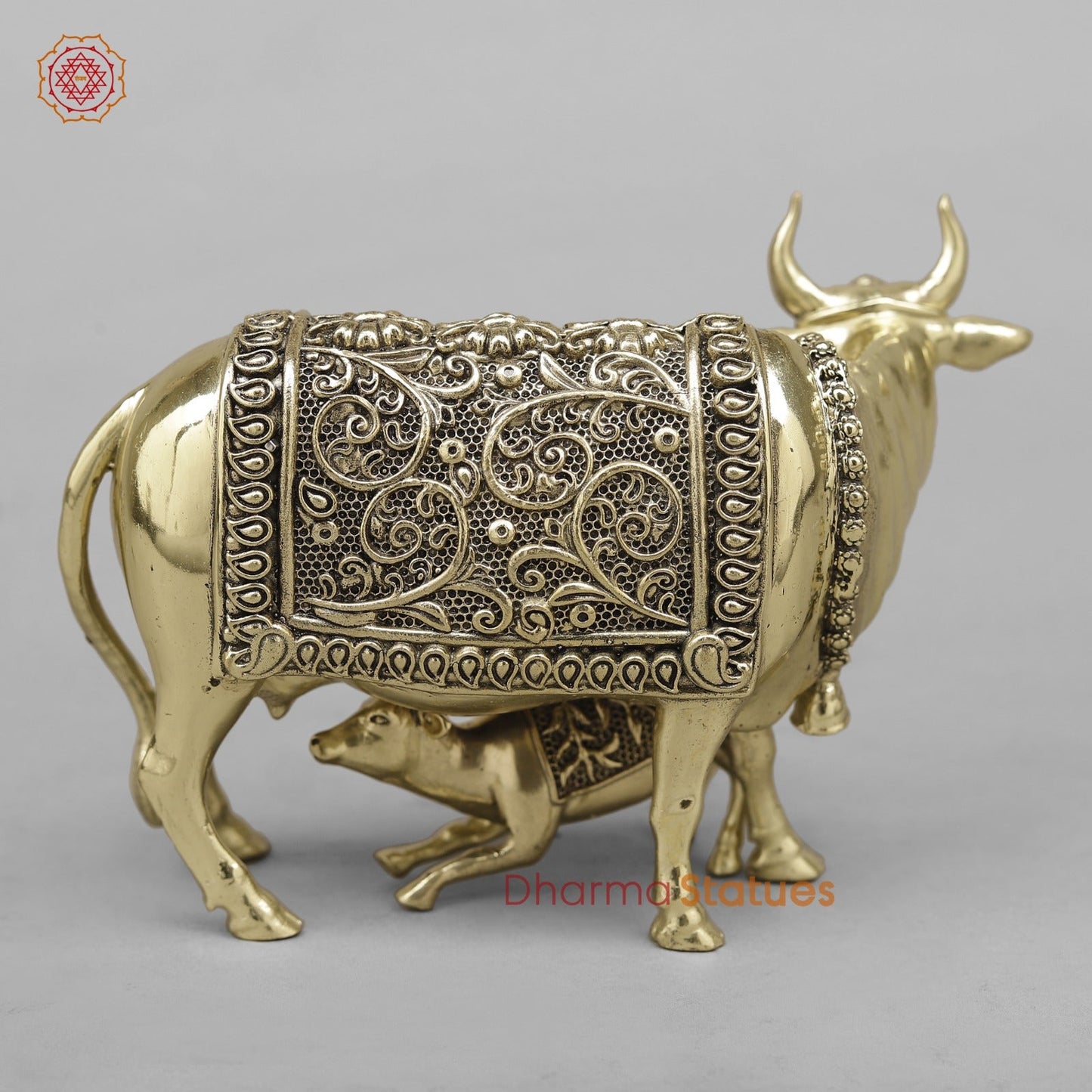 Brass Cow Calf Fine 6”