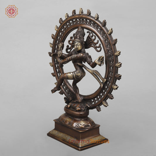 Brass Natraj fine, Copper Antique Finish 13.5”