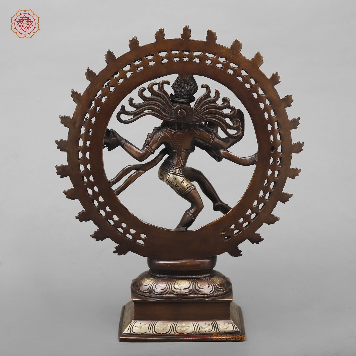 Brass Natraj fine, Copper Antique Finish 13.5”