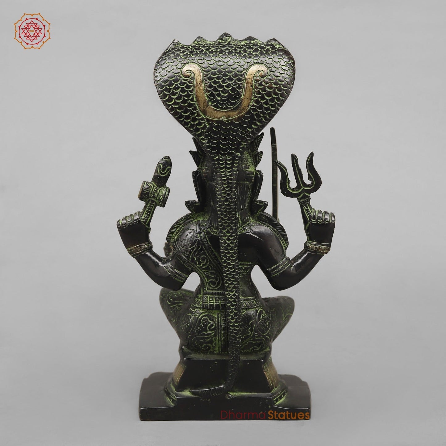 Brass Mariamma Seated Fine, Balck antique Finish 11”
