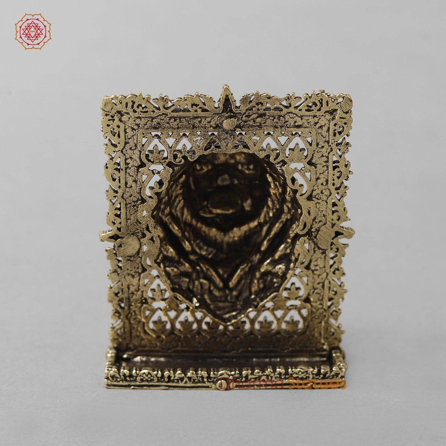 Brass Lion Face Panel Fine 3” (car dashboard suitable)