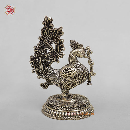 Brass South Indian Peacock Fine 5.5”