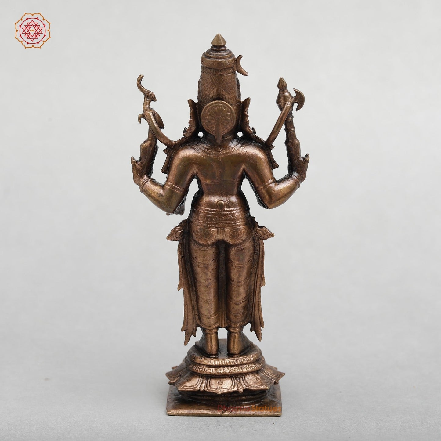 Copper Shiva Standing Fine 6.5"