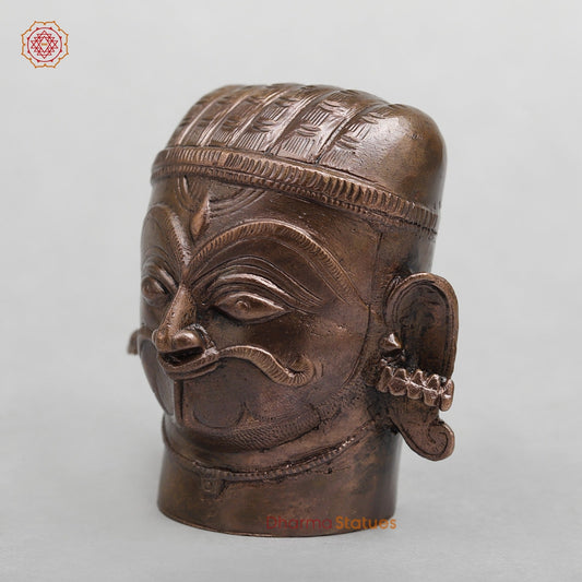 Copper Mukhlingam Shiva Head Fine 3.5”