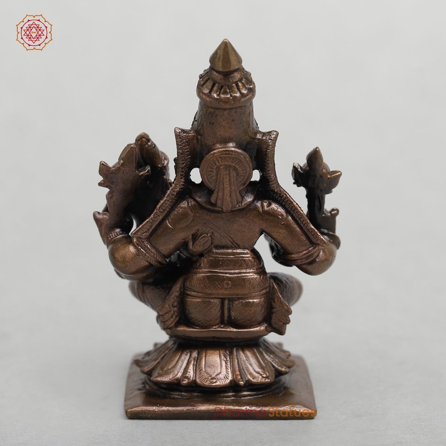 Copper Shiva Parwati Seated Fine 3”