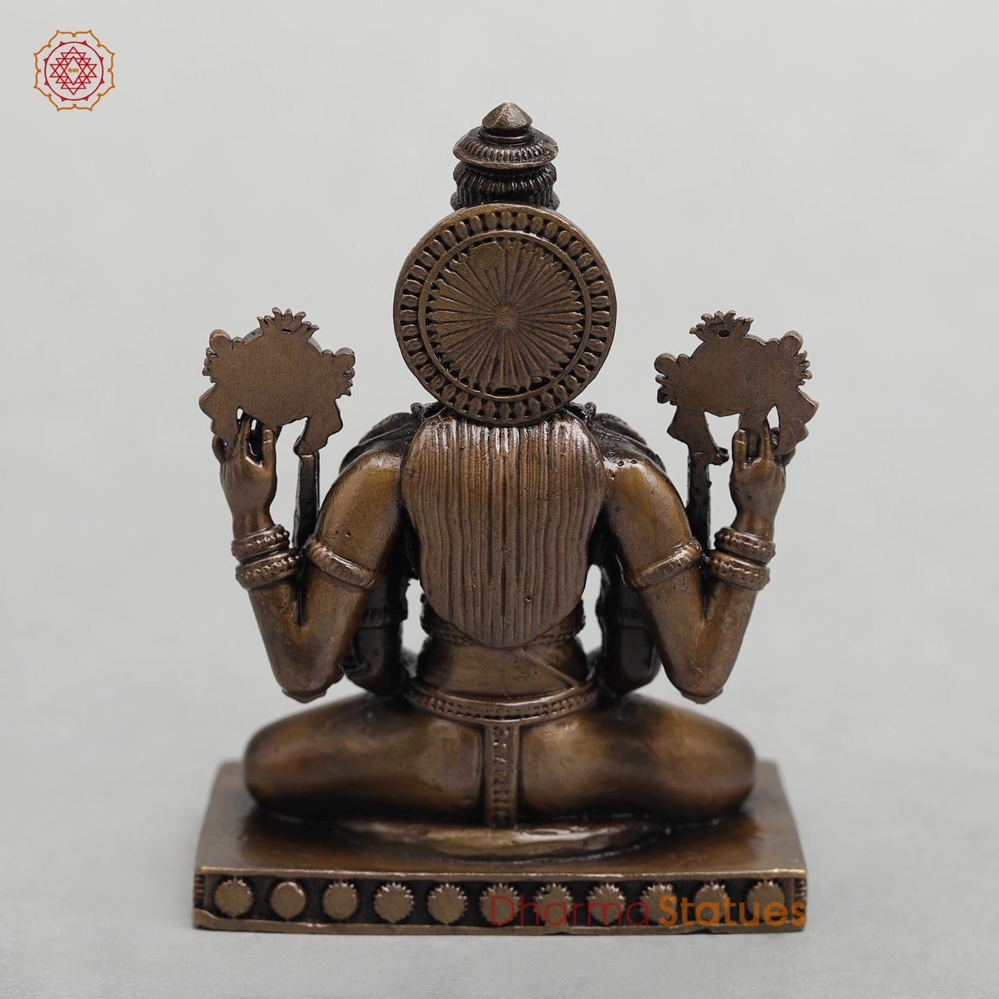Copper Vishnu Seated Fine 3”