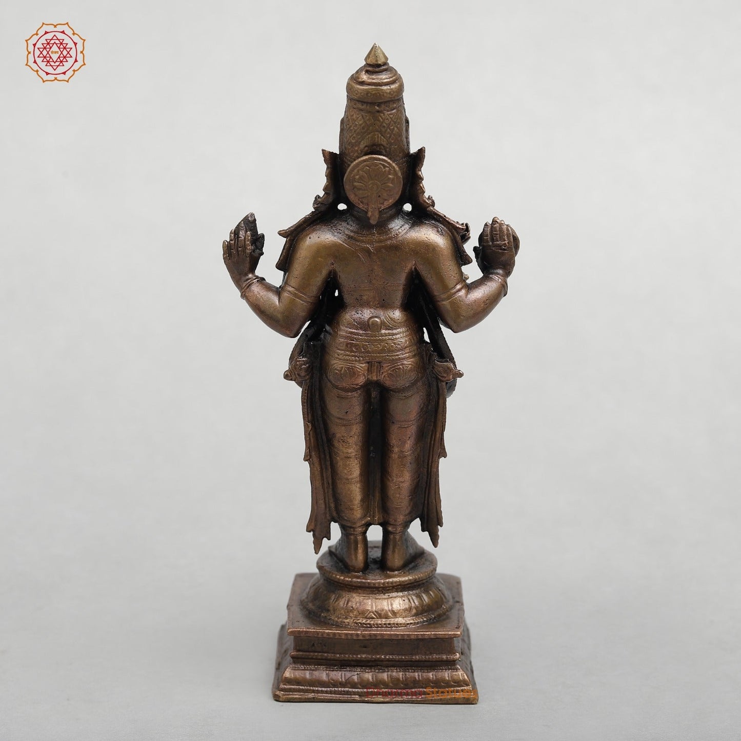 Copper Dhanwantri Standing Fine 6.5”