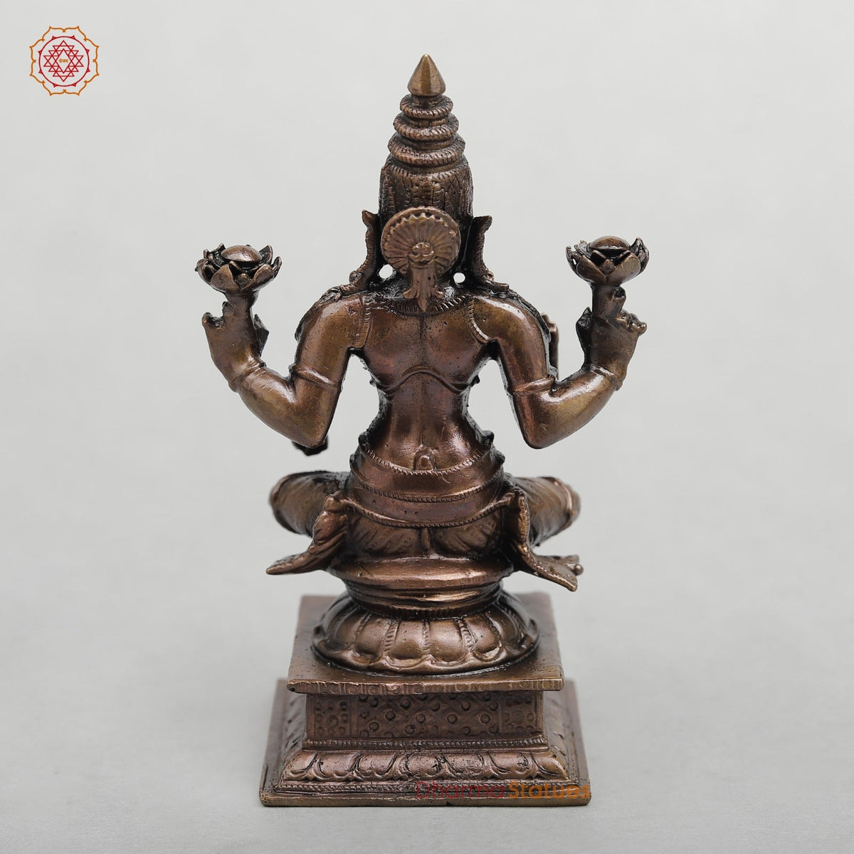 Copper Lakshmi seated 4.5”