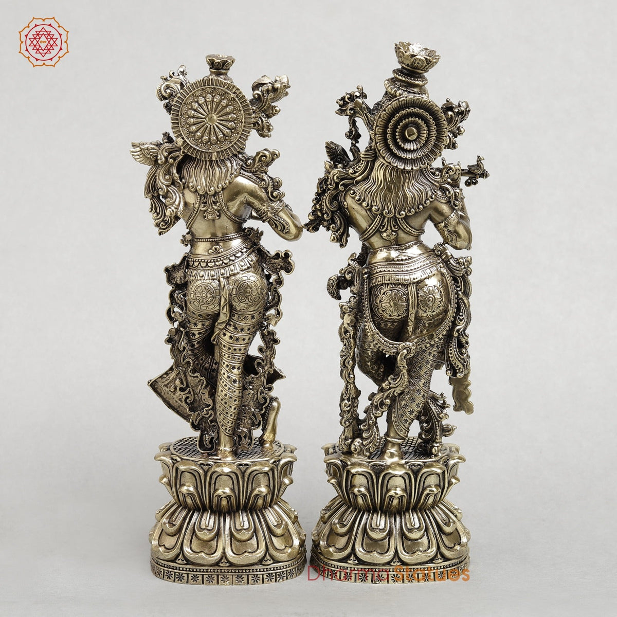 Brass Radha Krishna Fine 12”