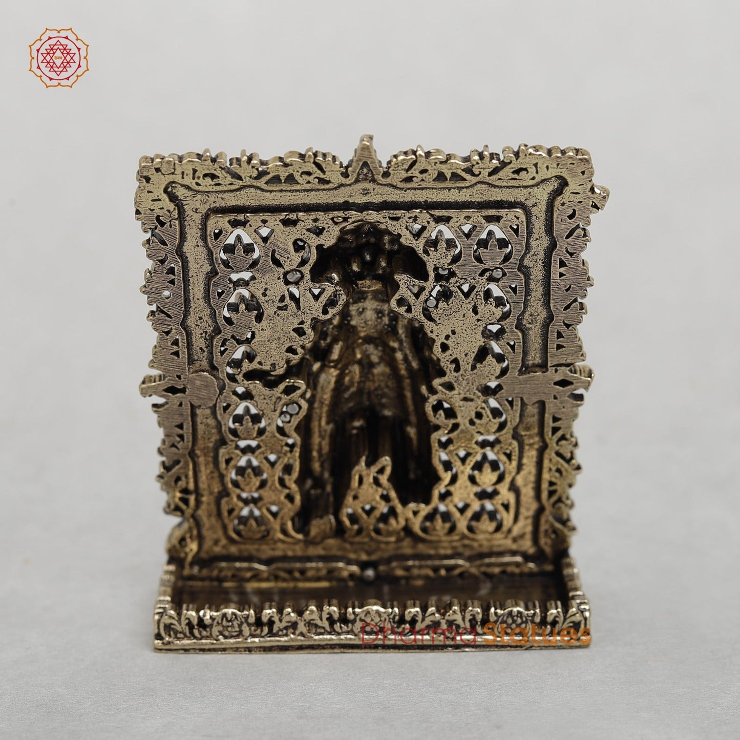 Brass Panchmukhi Hanuman Standinding (Car Dashboard Suitable) fine 3.5”