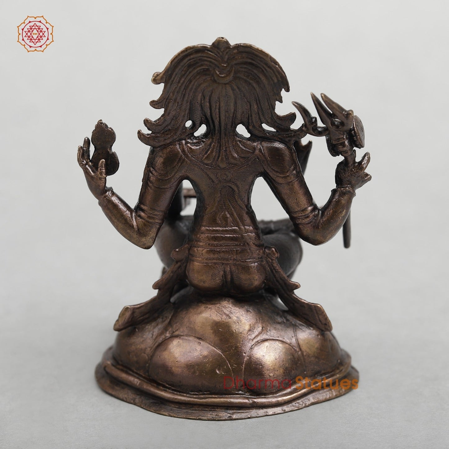 Copper Dakshinamurti shiva Fine 3.5”
