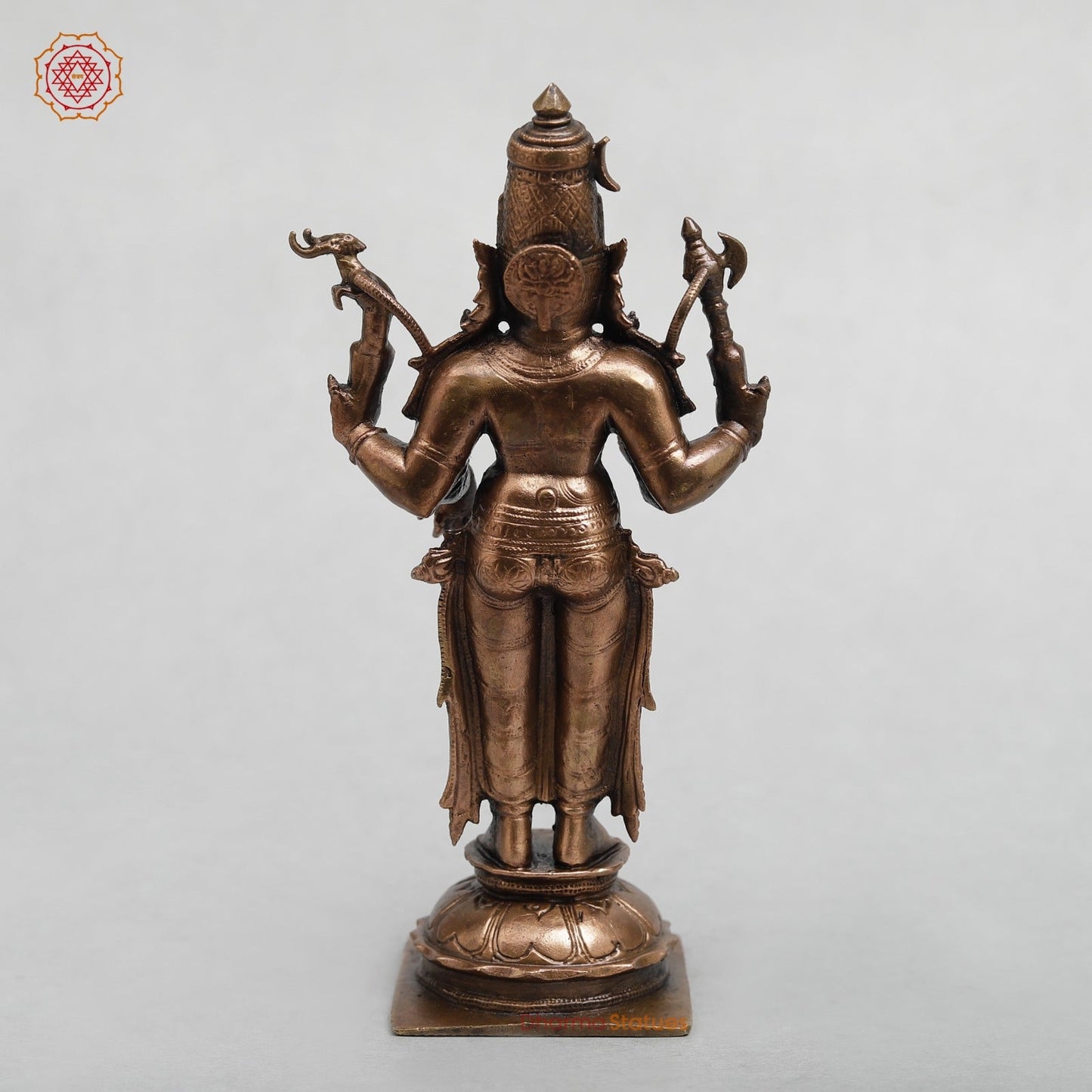 Copper Shiva Standing Fine 6.5”