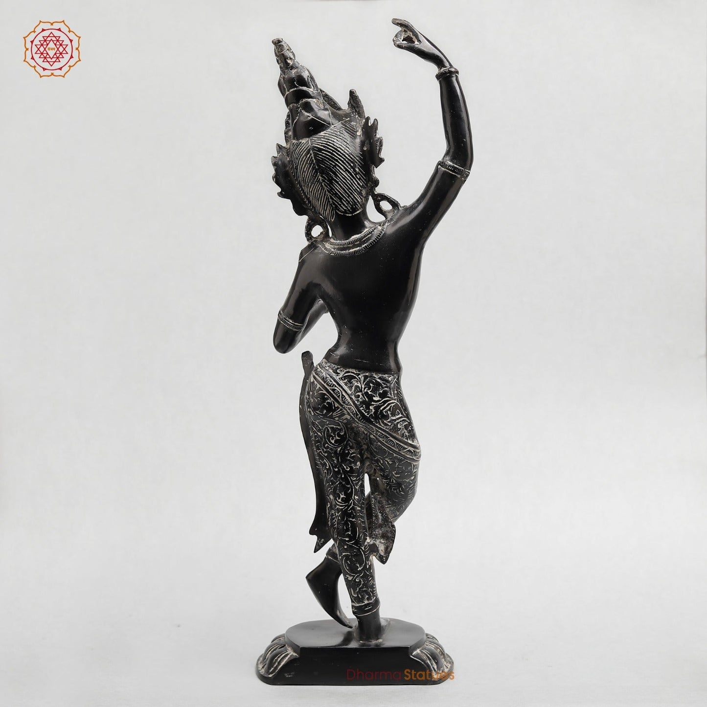 Brass Tara Standing Fine, Antique finish 19”